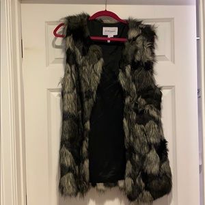 Faux fur vest